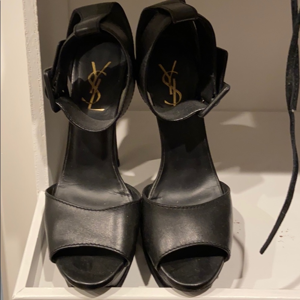 YSL heels black size 36.5